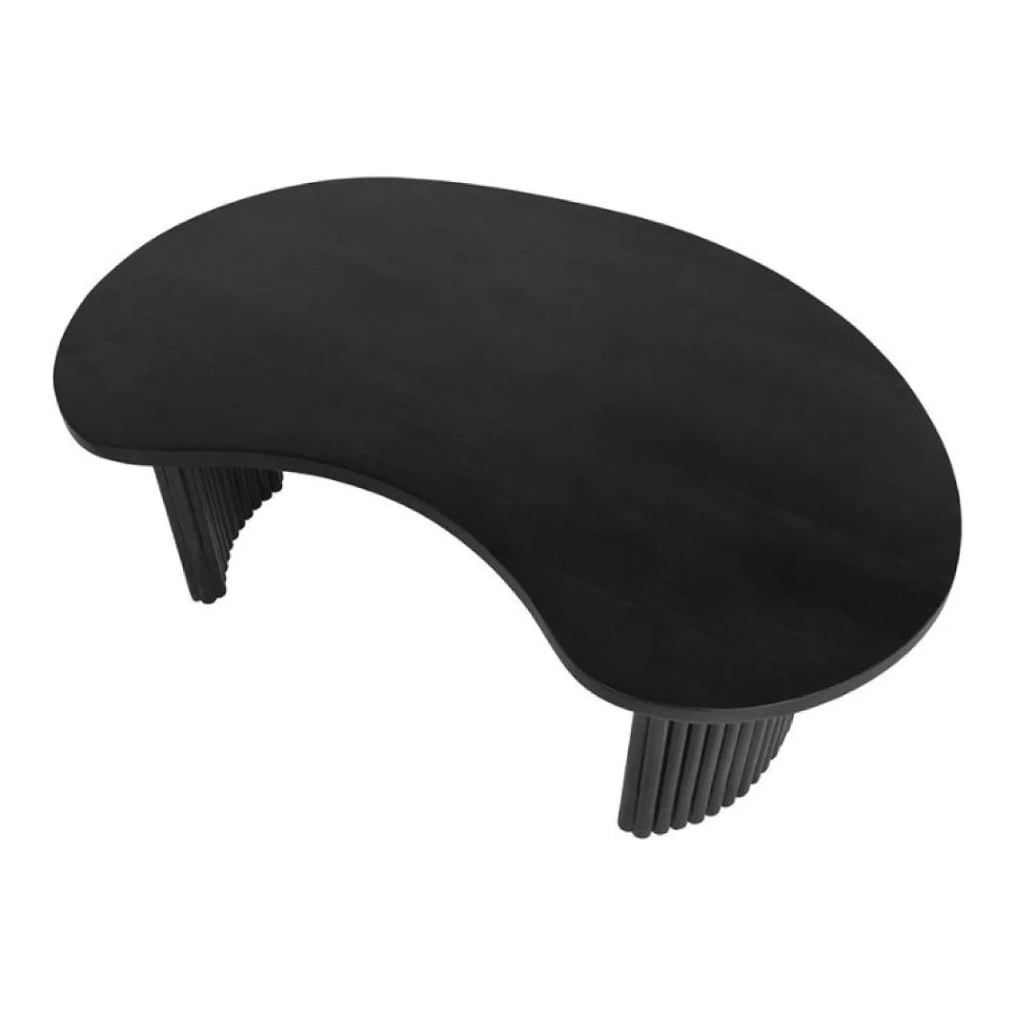 Atrani Salontafel organisch Mangohout zwart 125 cm