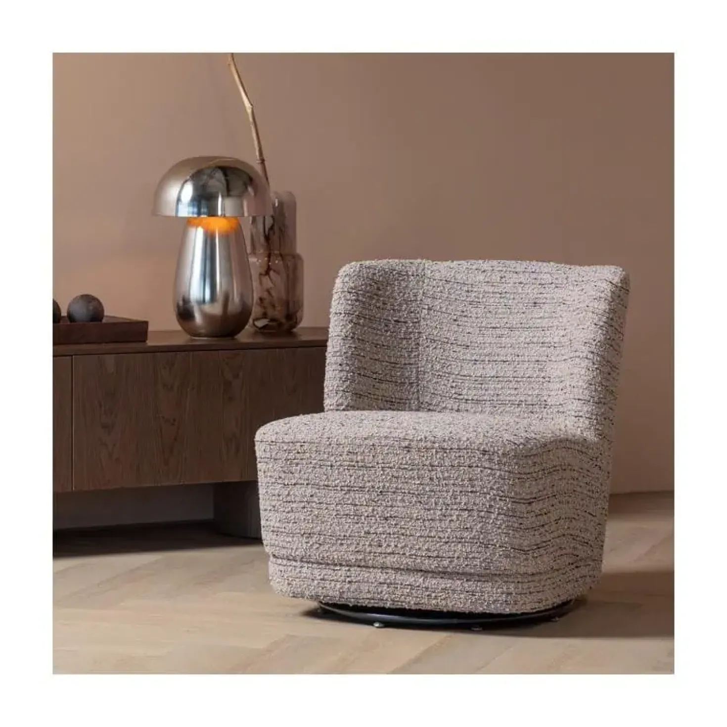 Atty Draaifauteuil Melange Beige