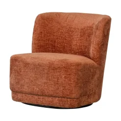 Atty Draaifauteuil velvet terracotta
