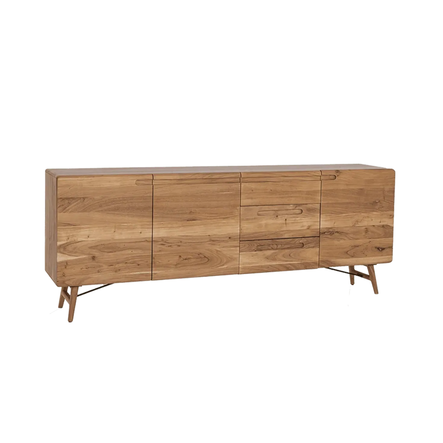Aura Dressoir naturel Acaciahout 210 cm