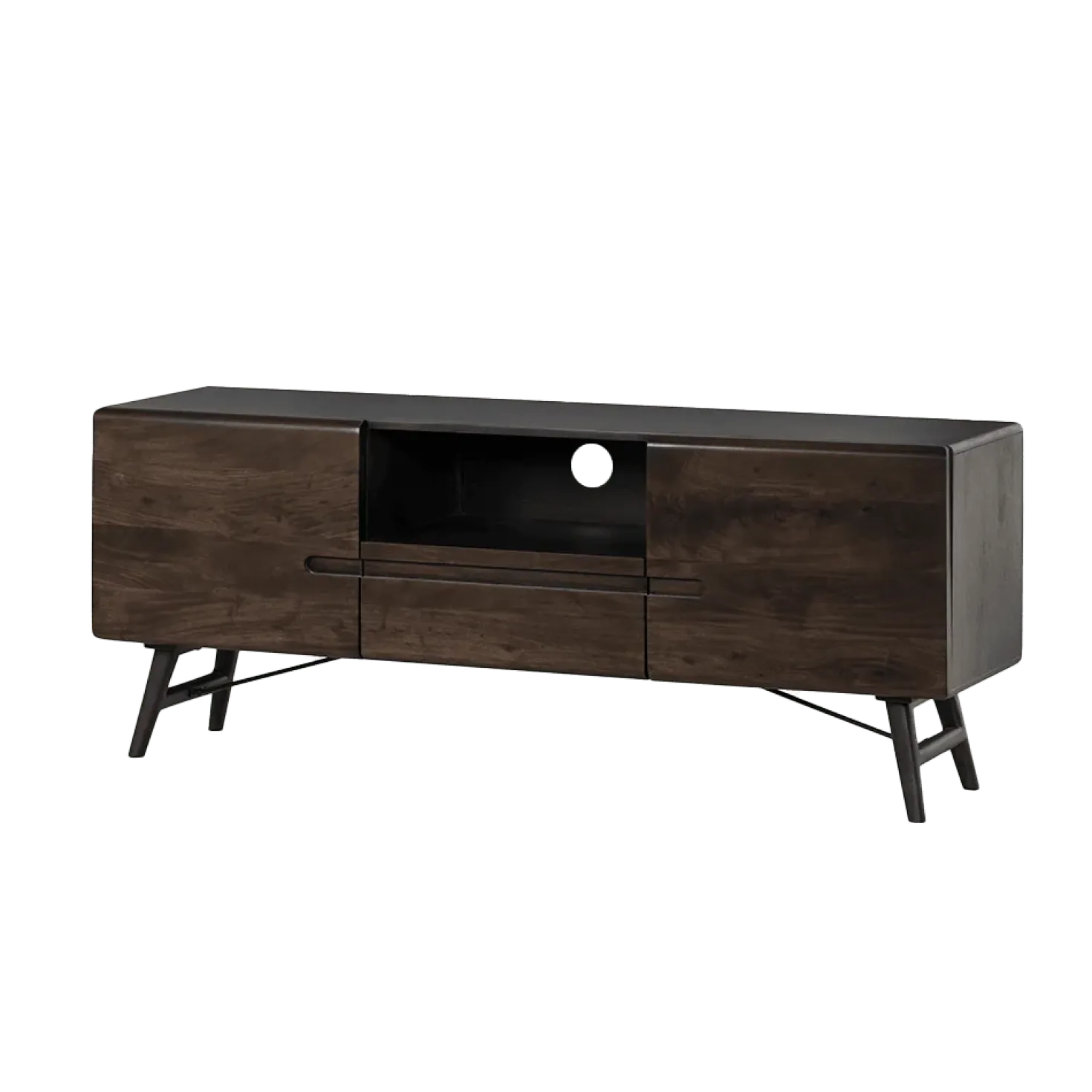 Aura Tv meubel espresso Acaciahout 150 cm