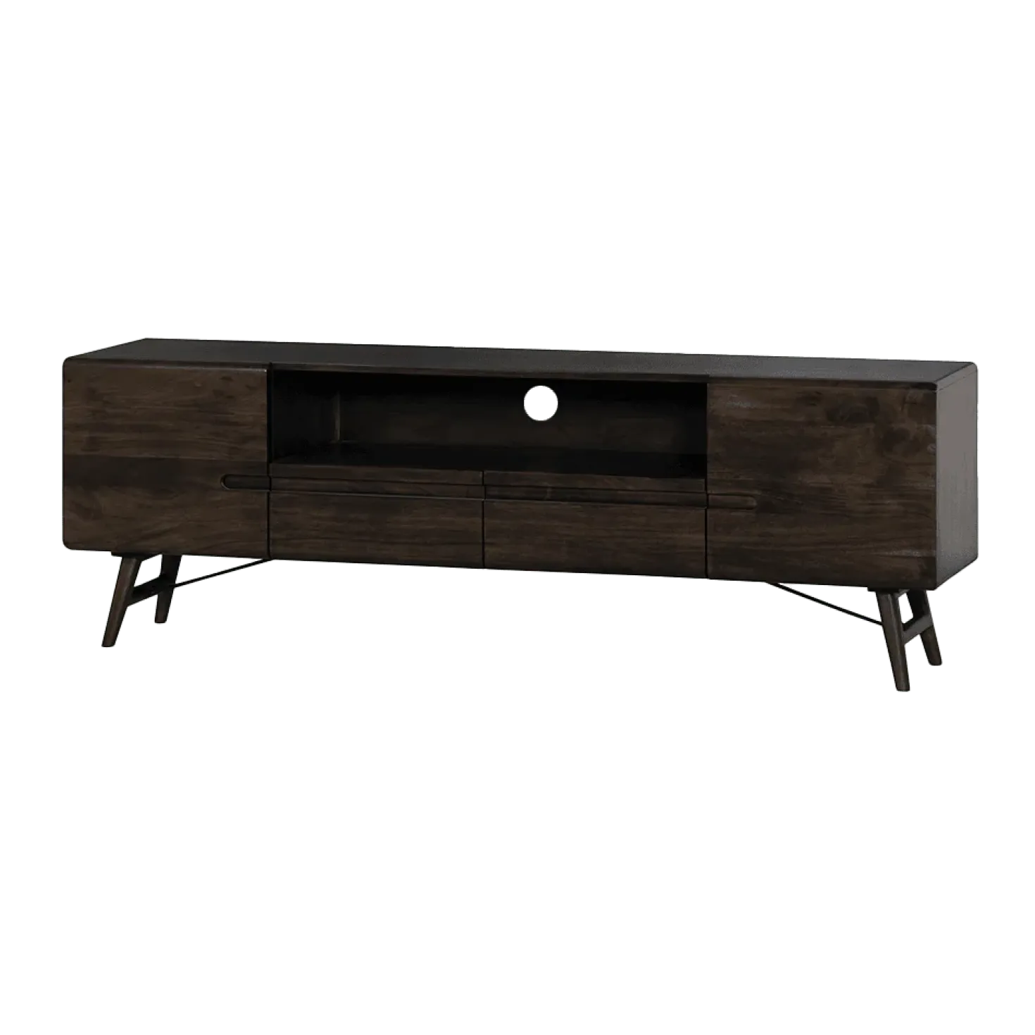 Aura Tv meubel espresso Acaciahout 180 cm