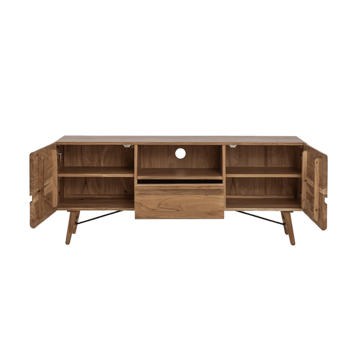 Aura Tv meubel naturel Acaciahout 150 cm