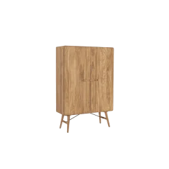 Aura Wandkast naturel Acaciahout 100 cm