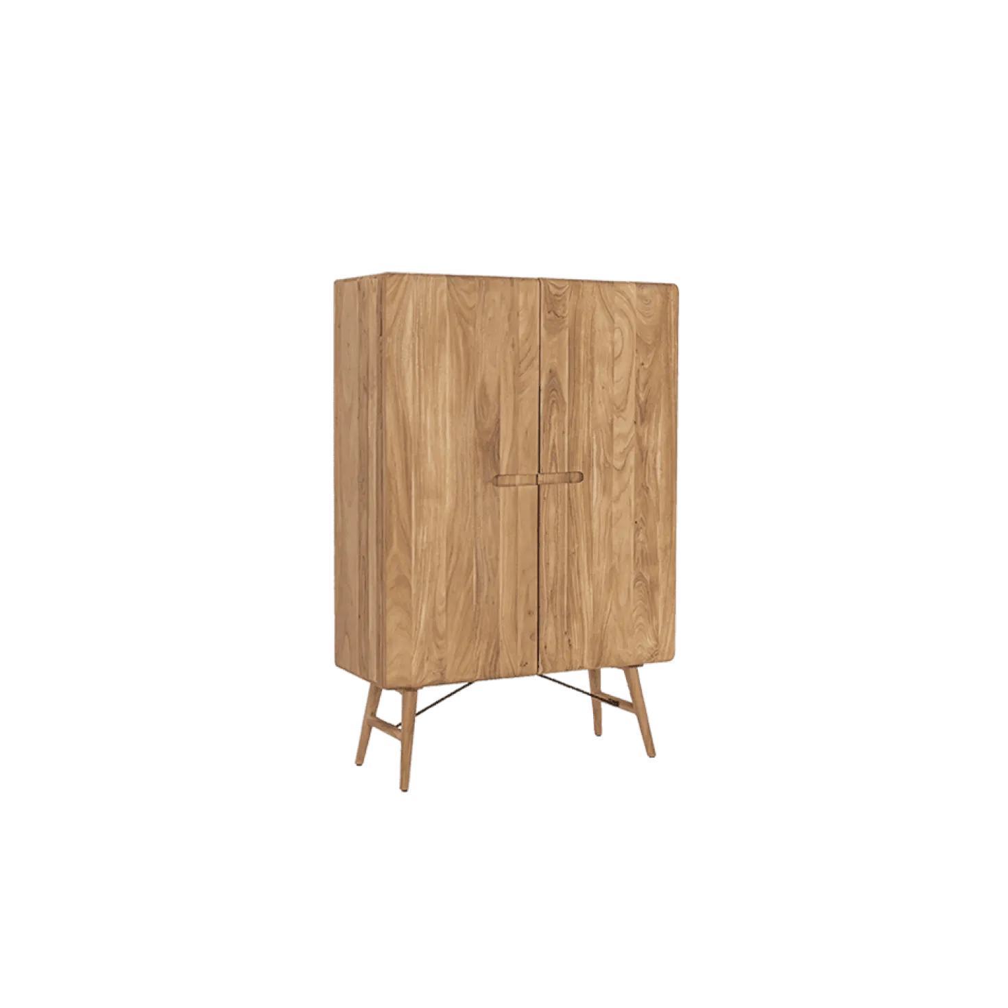 Aura Wandkast naturel Acaciahout 100 cm