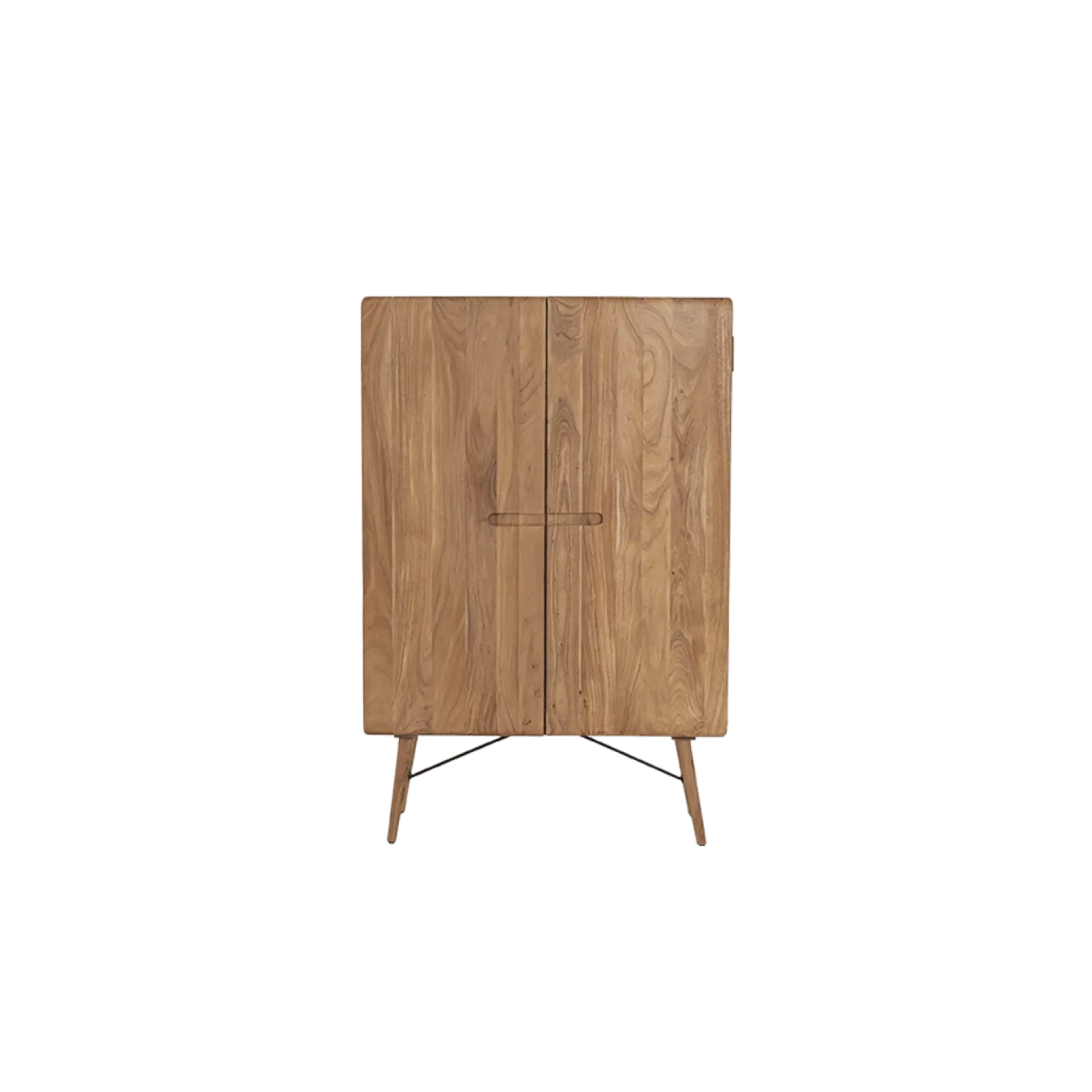 Aura Wandkast naturel Acaciahout 100 cm