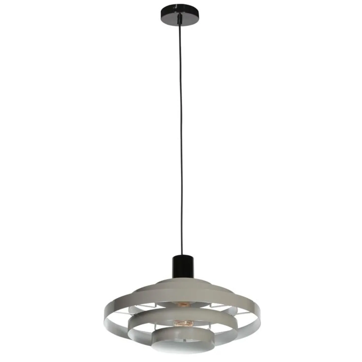 Ayra 1-lichts Hanglamp Grijs Metaal