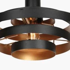 Ayra 1-lichts Hanglamp Zwart Metaal