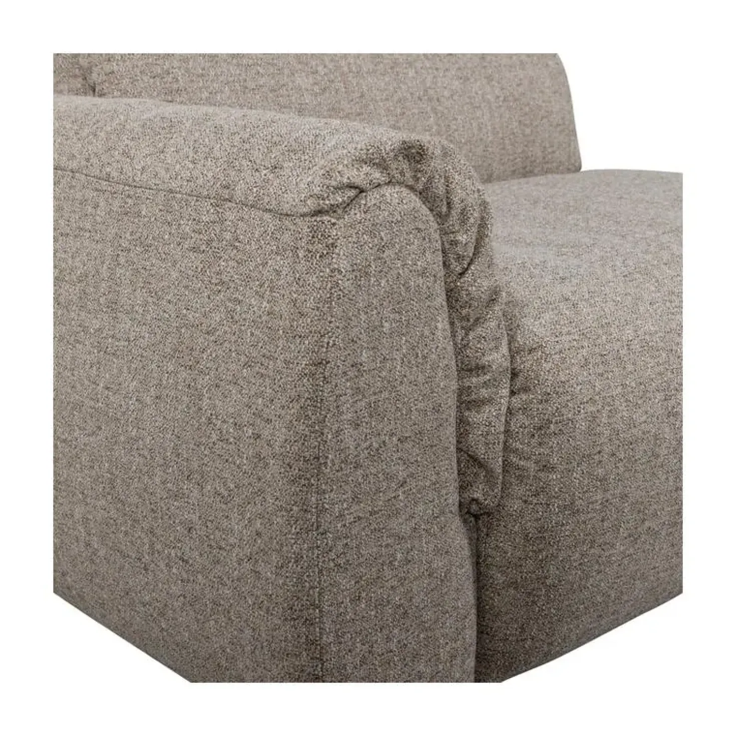Baggy 1-zits element met arm links bruin melange