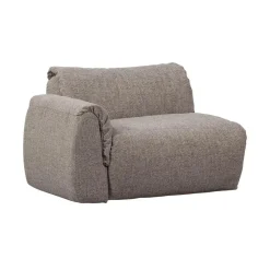 Baggy 1-zits element met arm links bruin melange