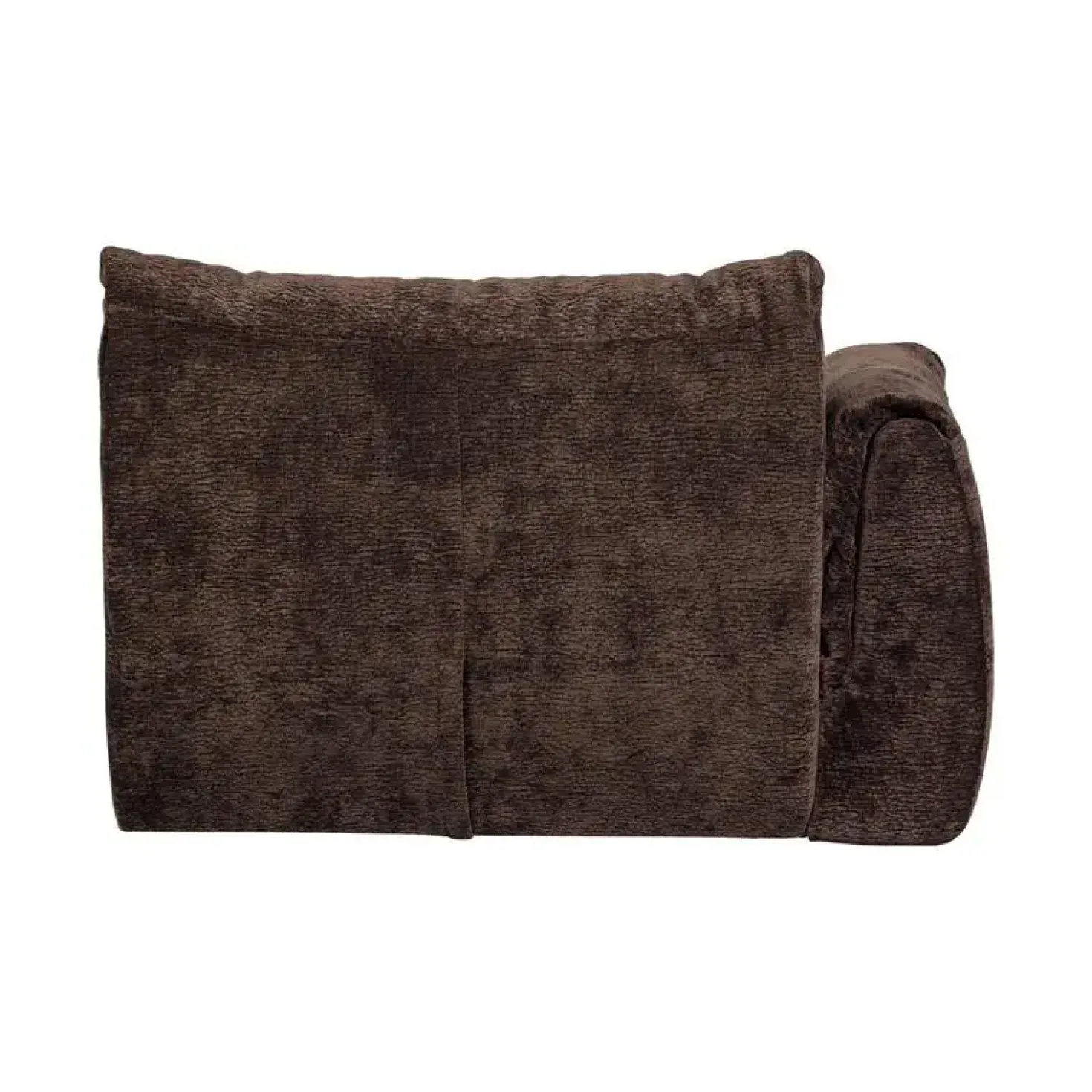 Baggy 1-zits element met arm links chenille donkerbruin