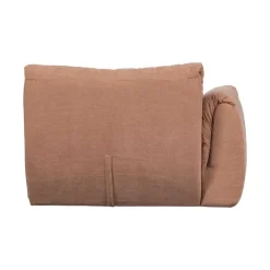 Baggy 1-zits element met arm links geweven chenille oudroze