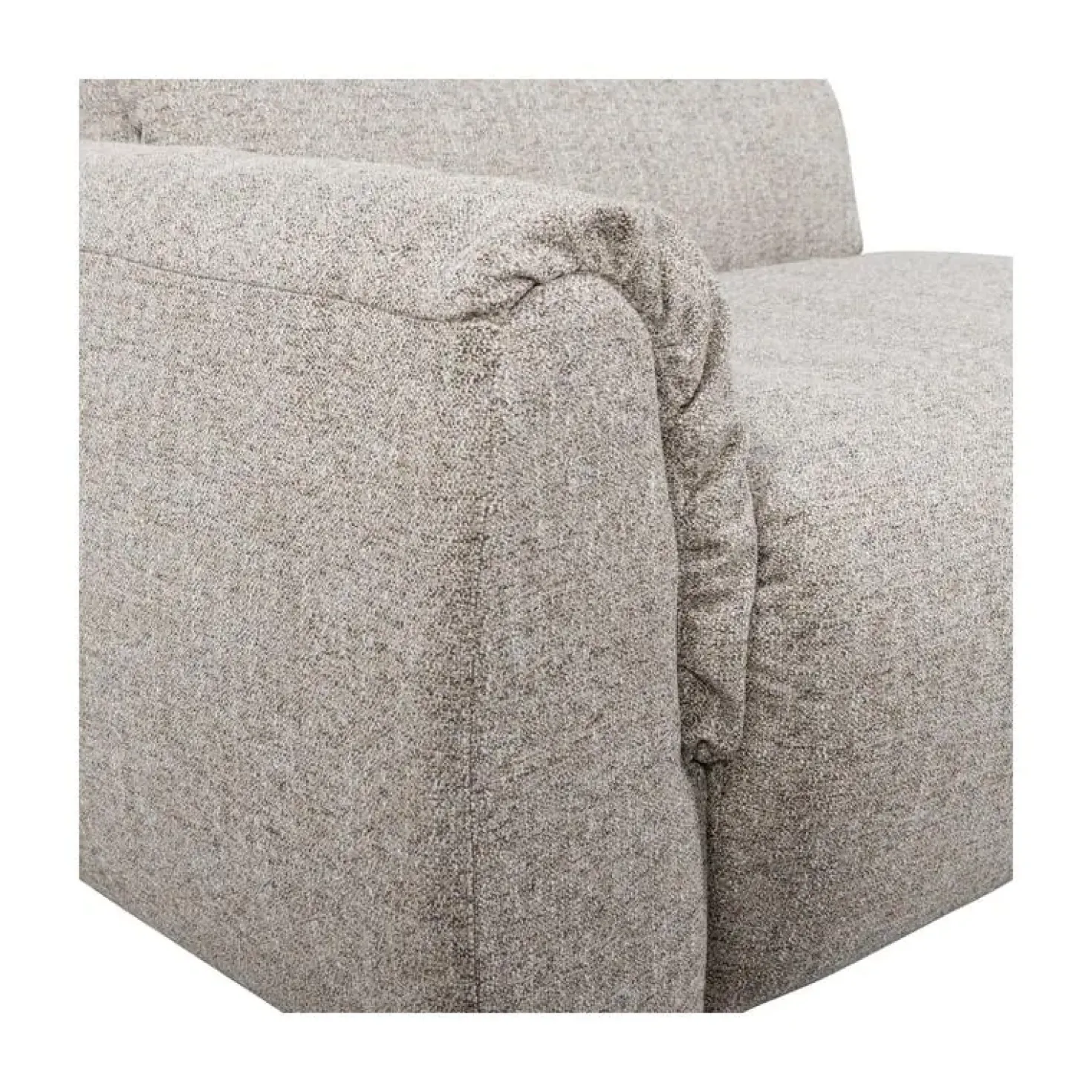 Baggy 1-zits element met arm links naturel melange