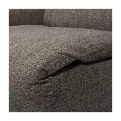 Baggy 1-zits element met arm links warmgrijs melange