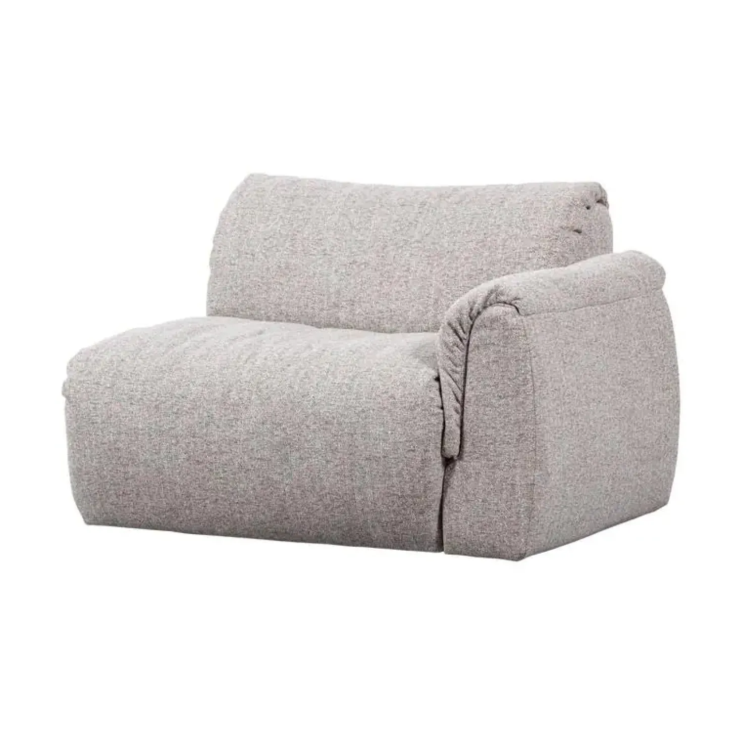Baggy 1-zits element met arm rechts naturel melange