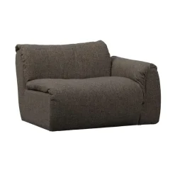 Baggy 1-zits element met arm rechts warmgrijs melange