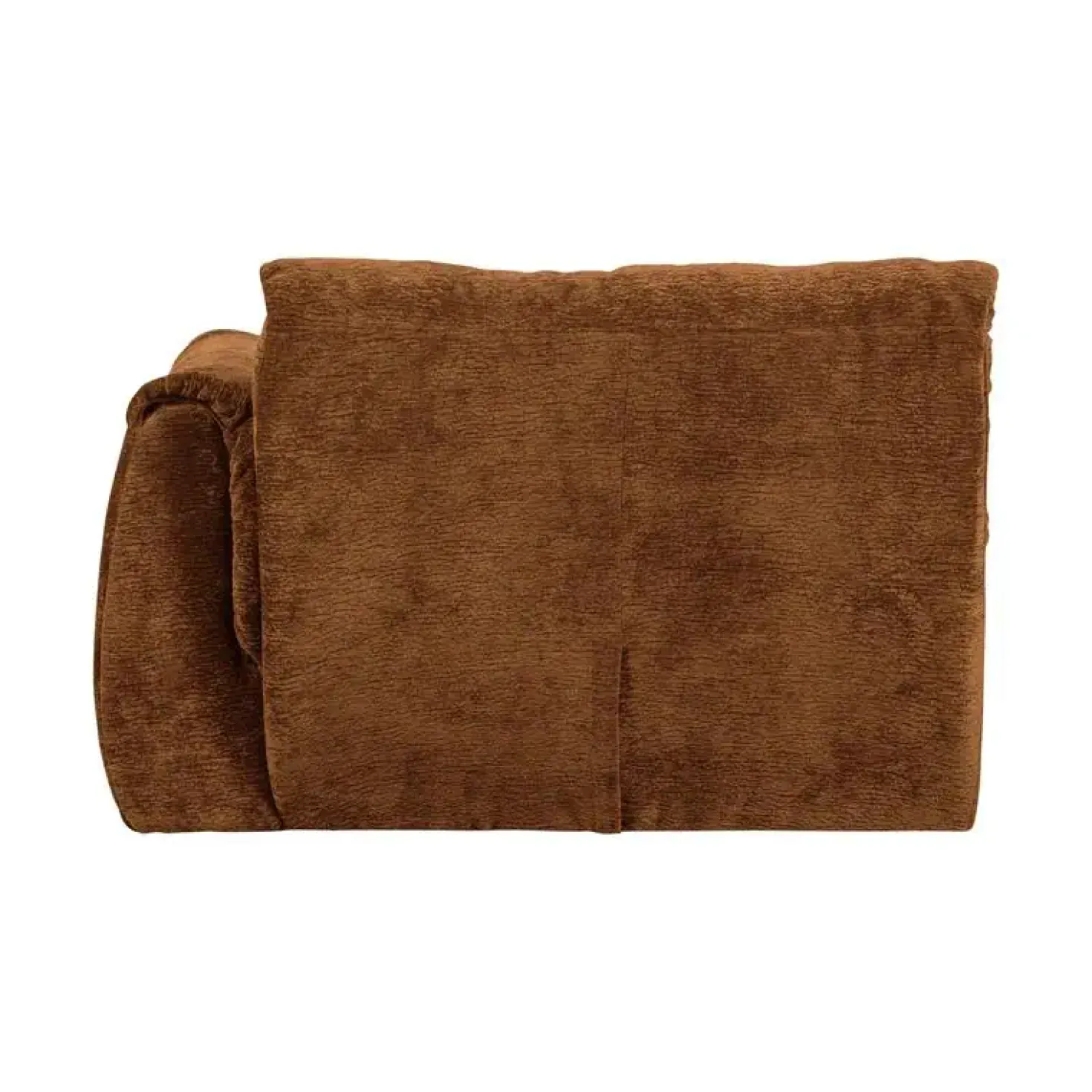 Baggy 1-zits element met arm rechts chenille middenbruin