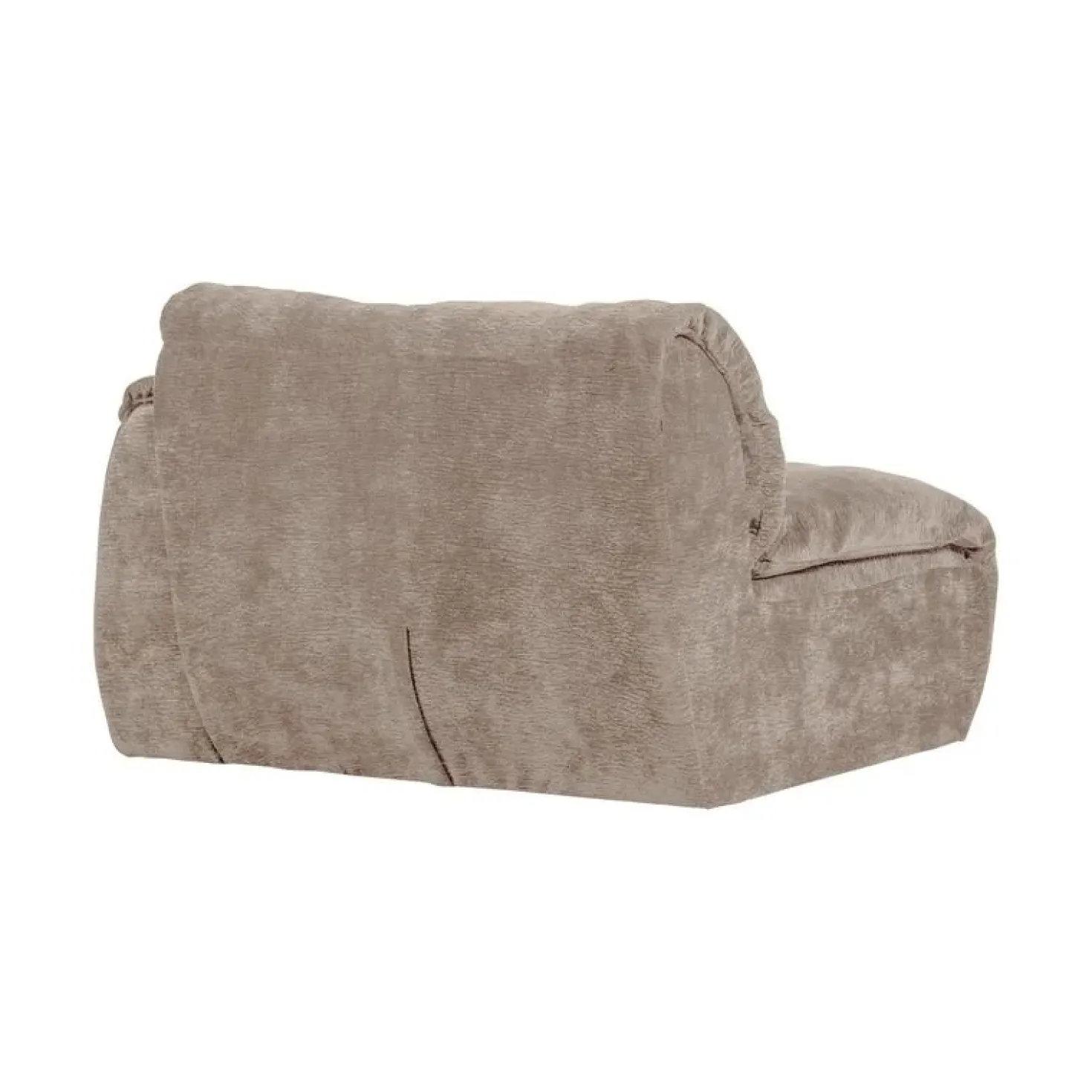 Baggy 1-zits element met arm rechts chenille zand