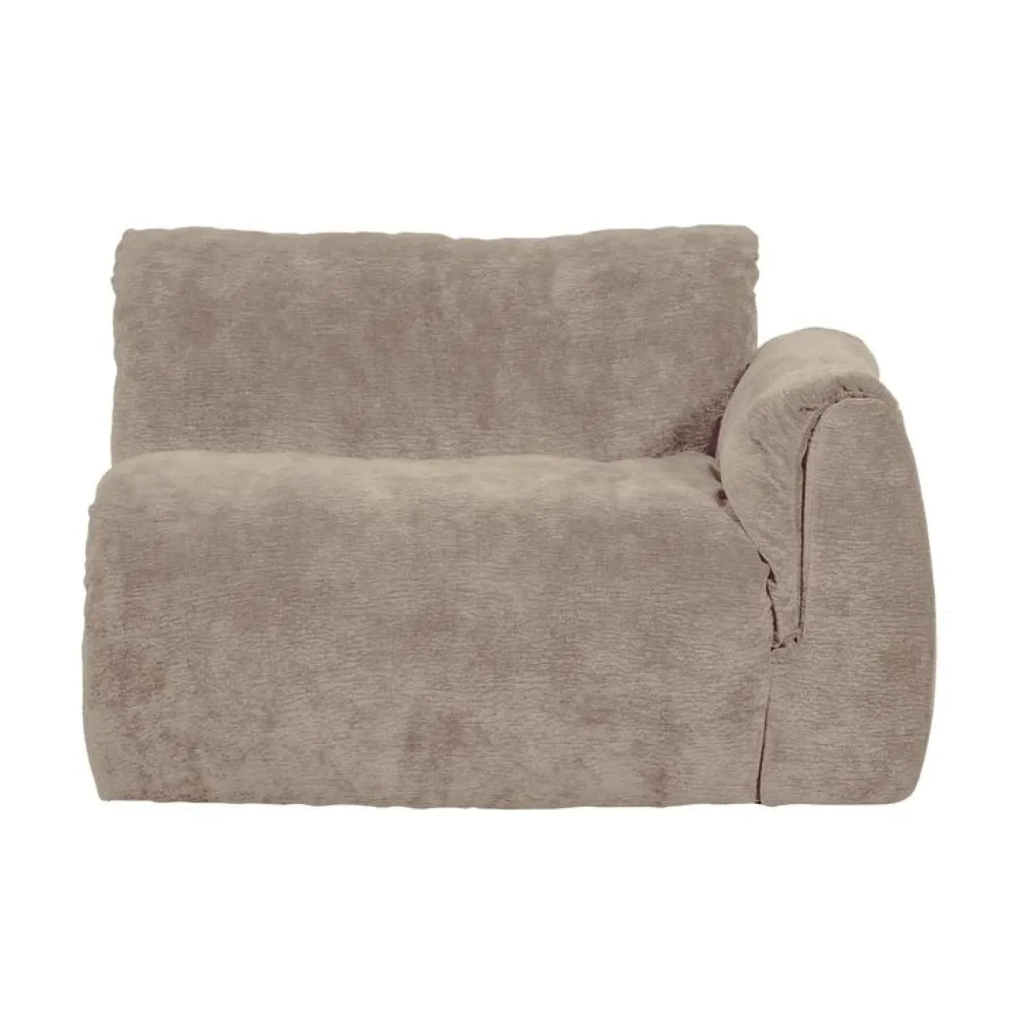 Baggy 1-zits element met arm rechts chenille zand