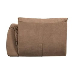 Baggy 1-zits element met arm rechts geweven chenille bruin