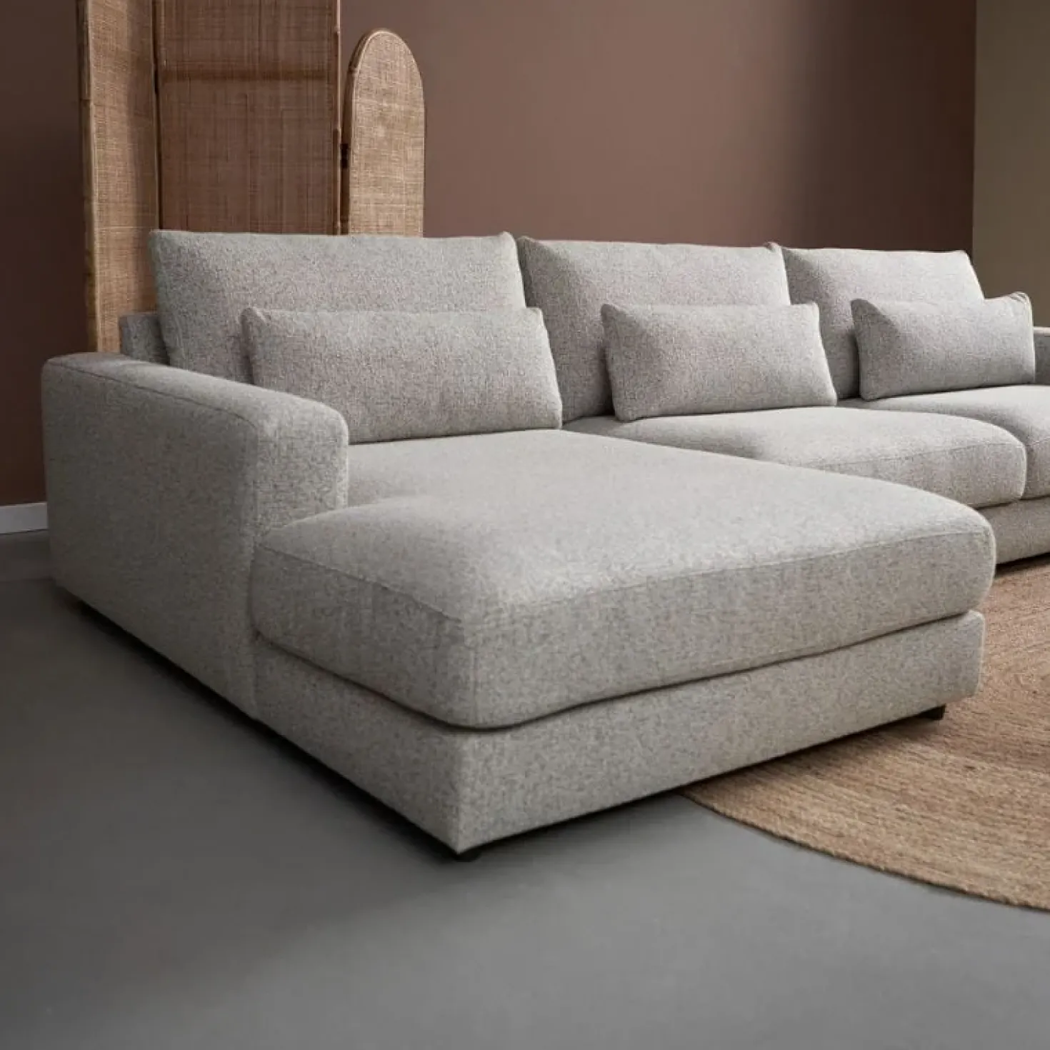 Bank Como met chaise longue links – Grijs Puente 09 general