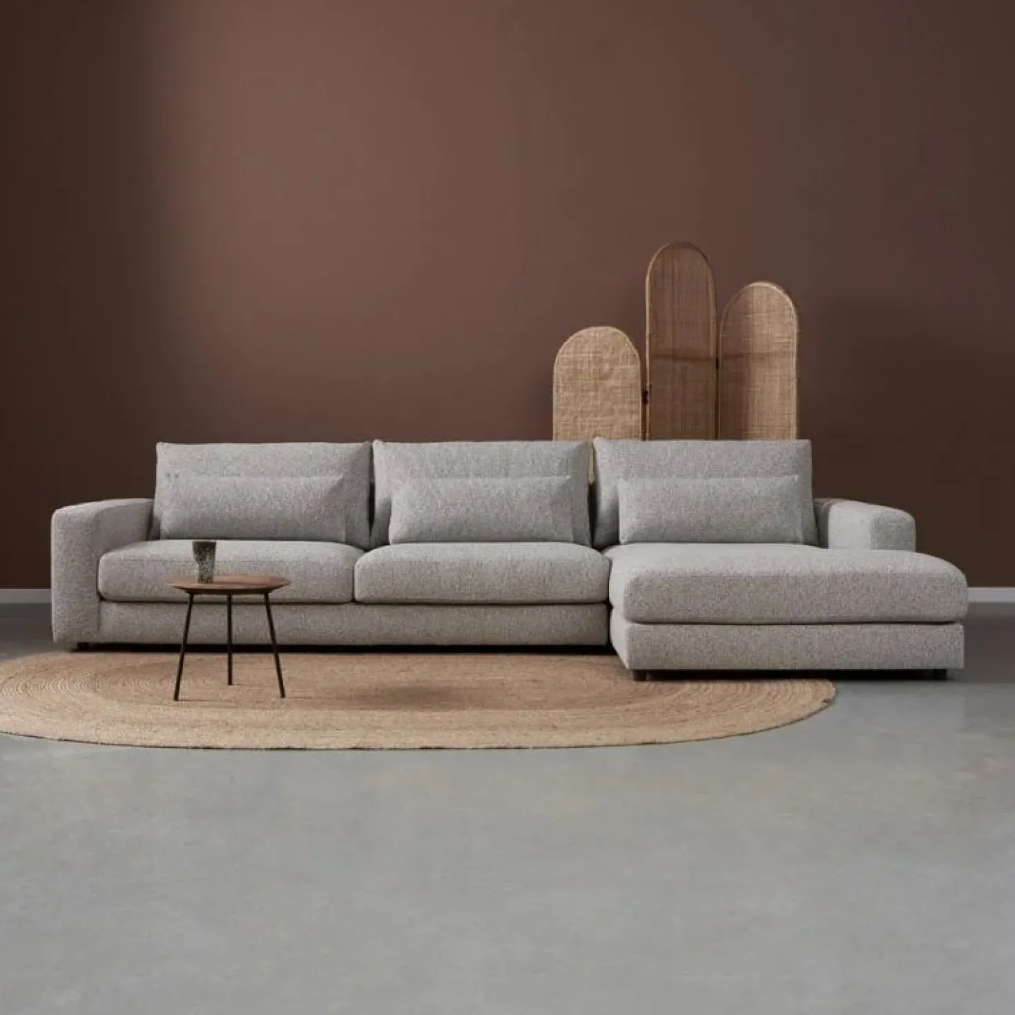 Bank Como met chaise longue rechts – Grijs Puente 09 general
