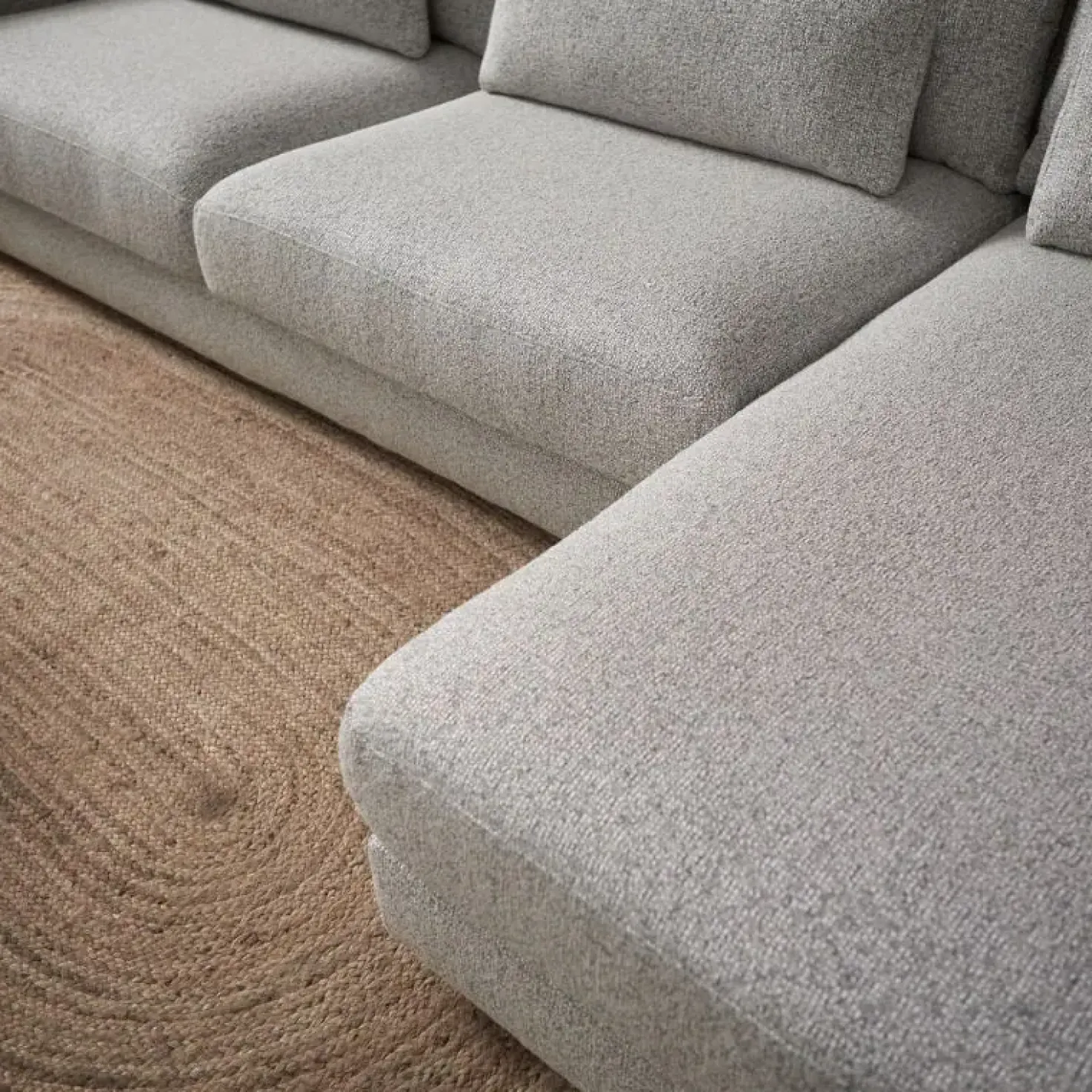 Bank Como met chaise longue rechts – Grijs Puente 09 general