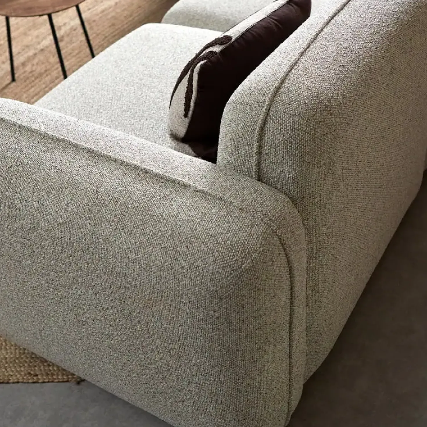 Bank Drop Chaise longue links - Serenity 03 stof