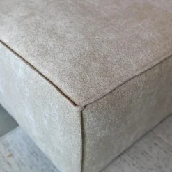 Bank Enzo Chaise longue links Stof beige taupe