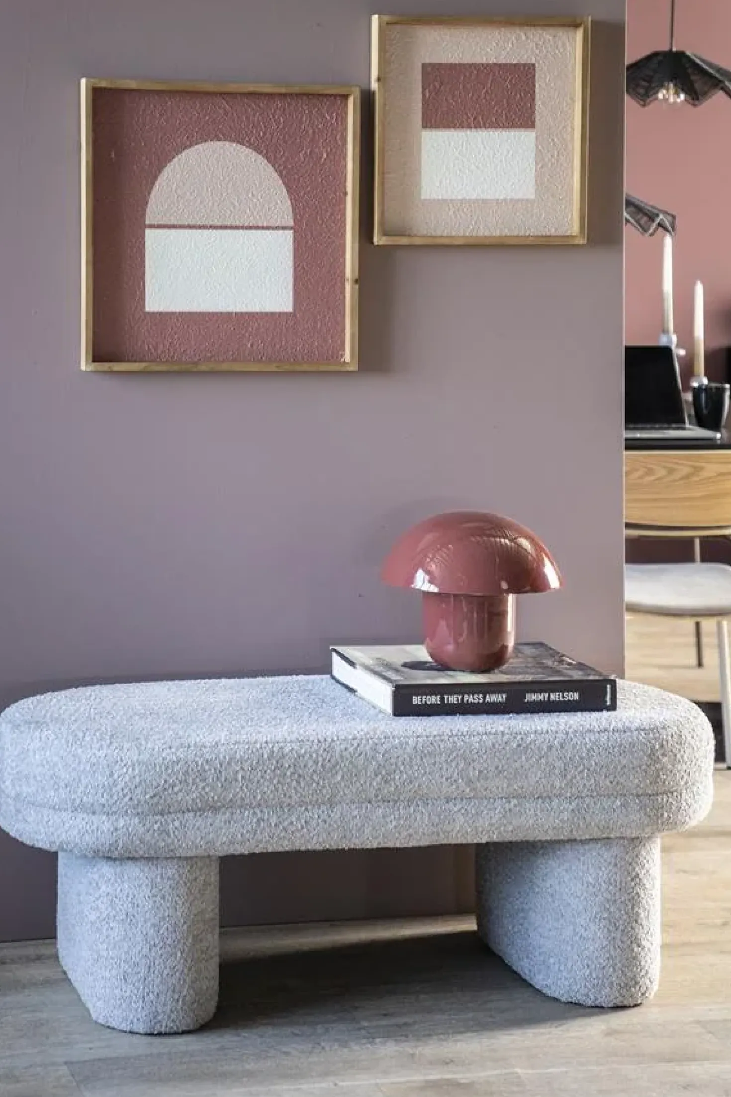 Bankje Rama Beige 120cm
