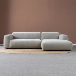 Bank Ocean Chaise longue rechts - Boston Cement Linnen
