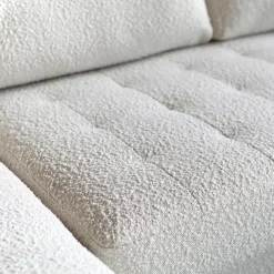 Bank Oreo Chaise longue links bouclé wit