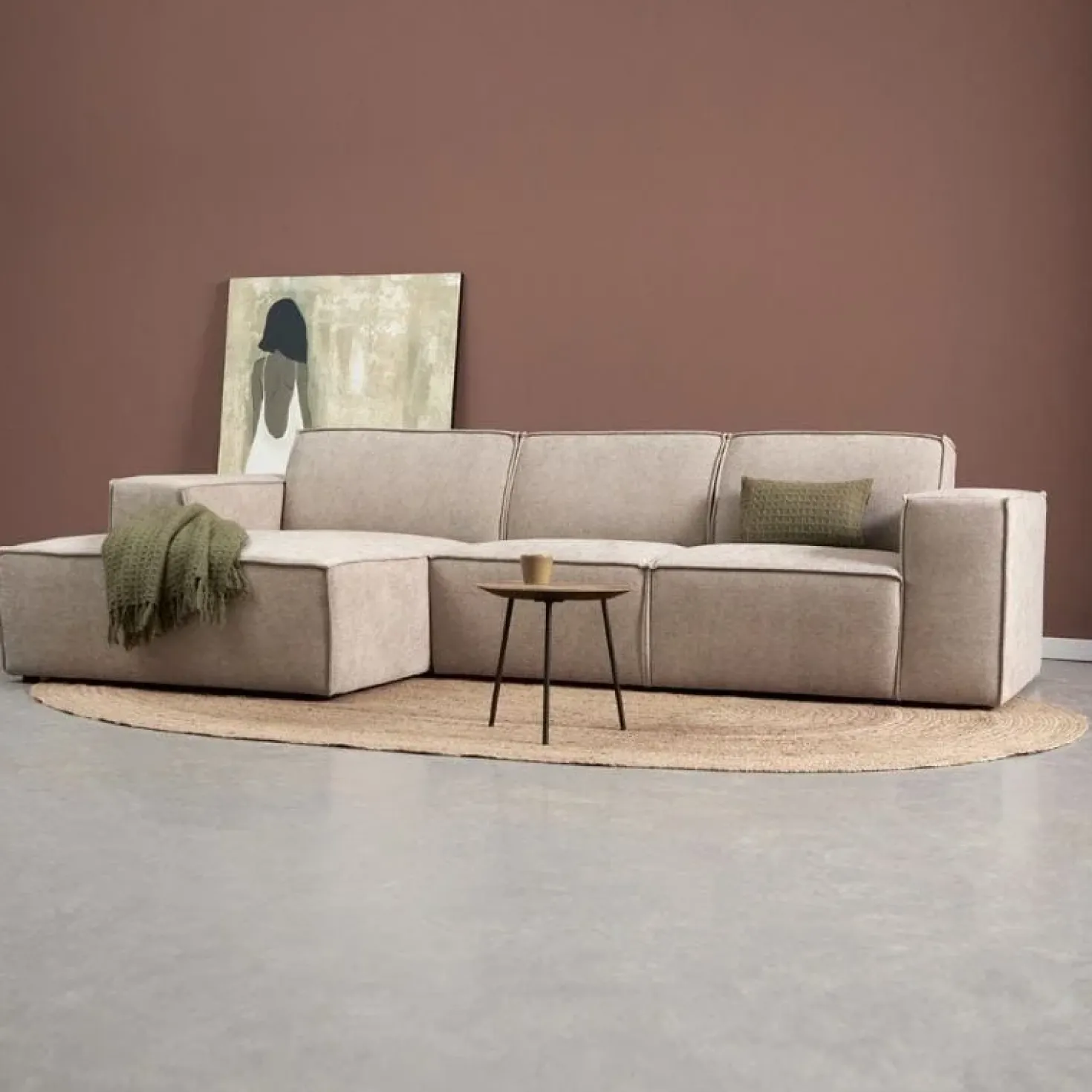 Bank Play Chaise longue links - Tesla 2003 stof