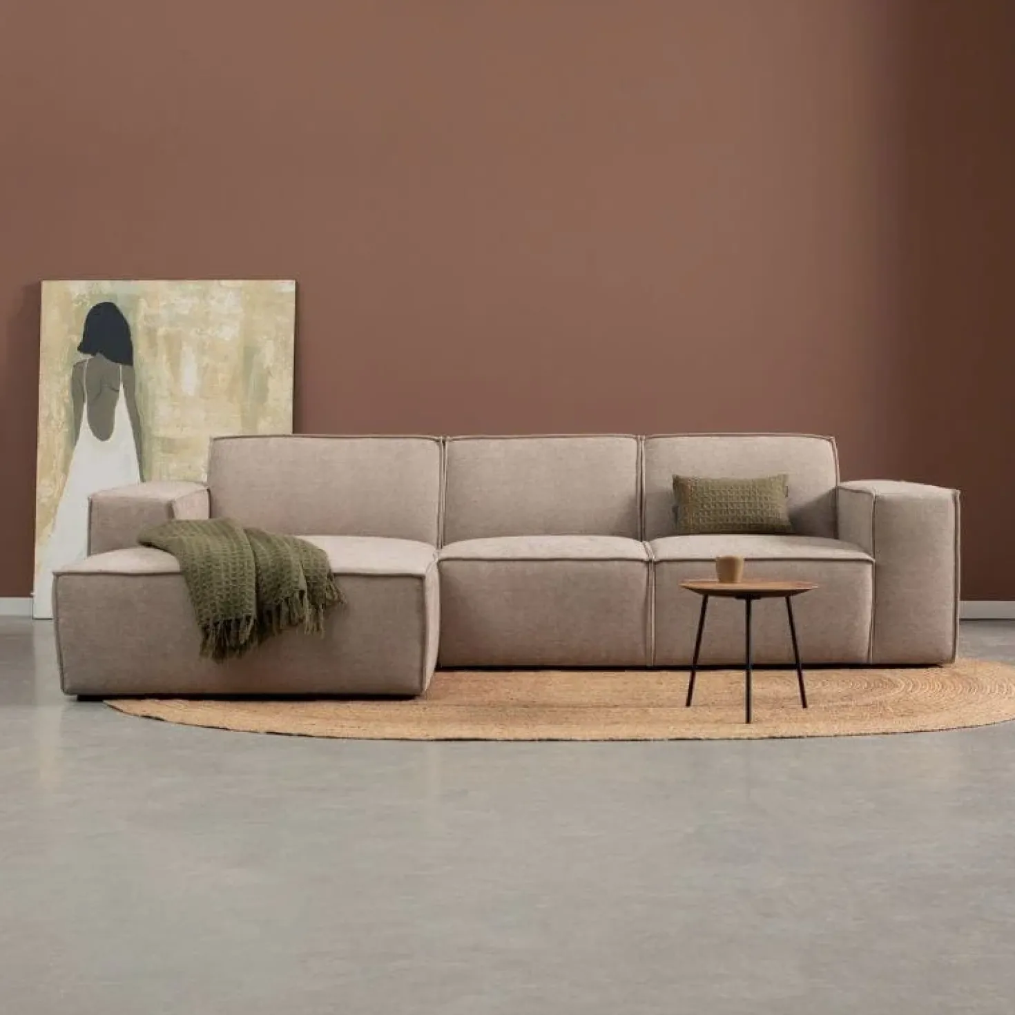 Bank Play Chaise longue links - Tesla 2003 stof