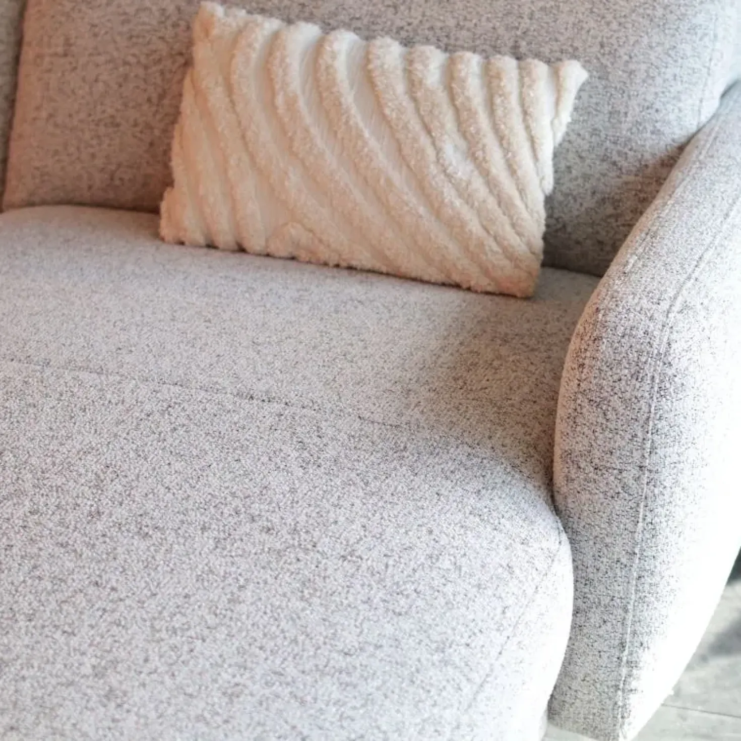 Bank Soof in U opstelling Longchair arm links+2-zits zonder arm+Divan arm rechts