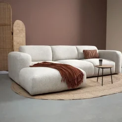 Bank Soul Chaise longue links - Sole 05 stof