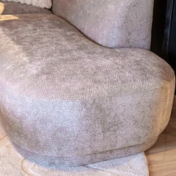 Bank Ziva (Divan rond links+2-zits zonder armen+Longchair rond rechts)
