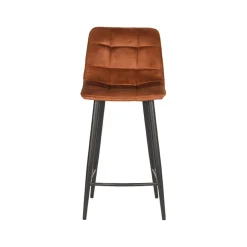 Barkruk Jelt Oker Velours 45cm
