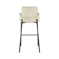 Barkruk Joni Beige Fluweel Zithoogte 78cm