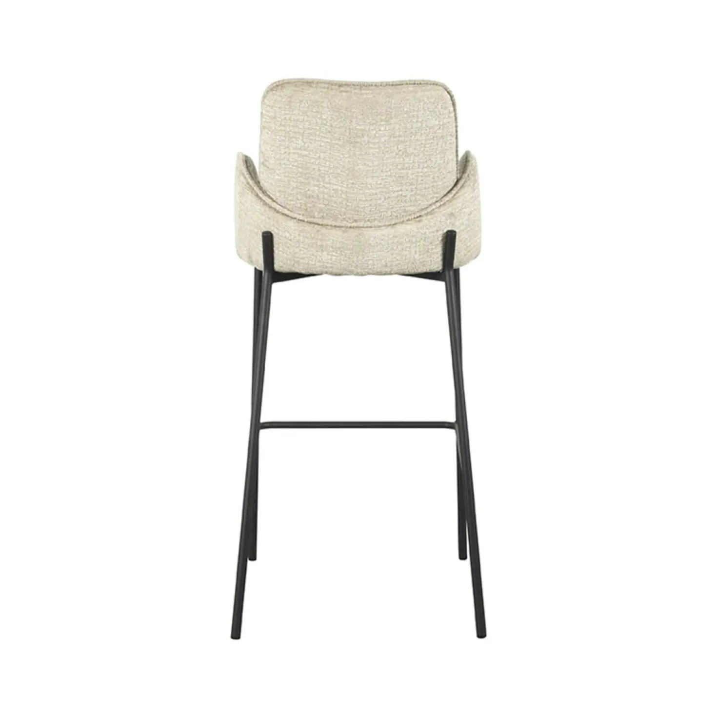 Barkruk Joni Beige Fluweel Zithoogte 78cm