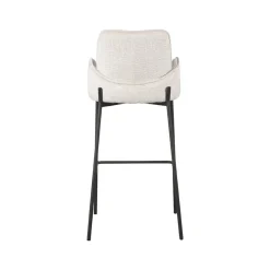 Barkruk Joni Beige Fluweel Zithoogte 78cm