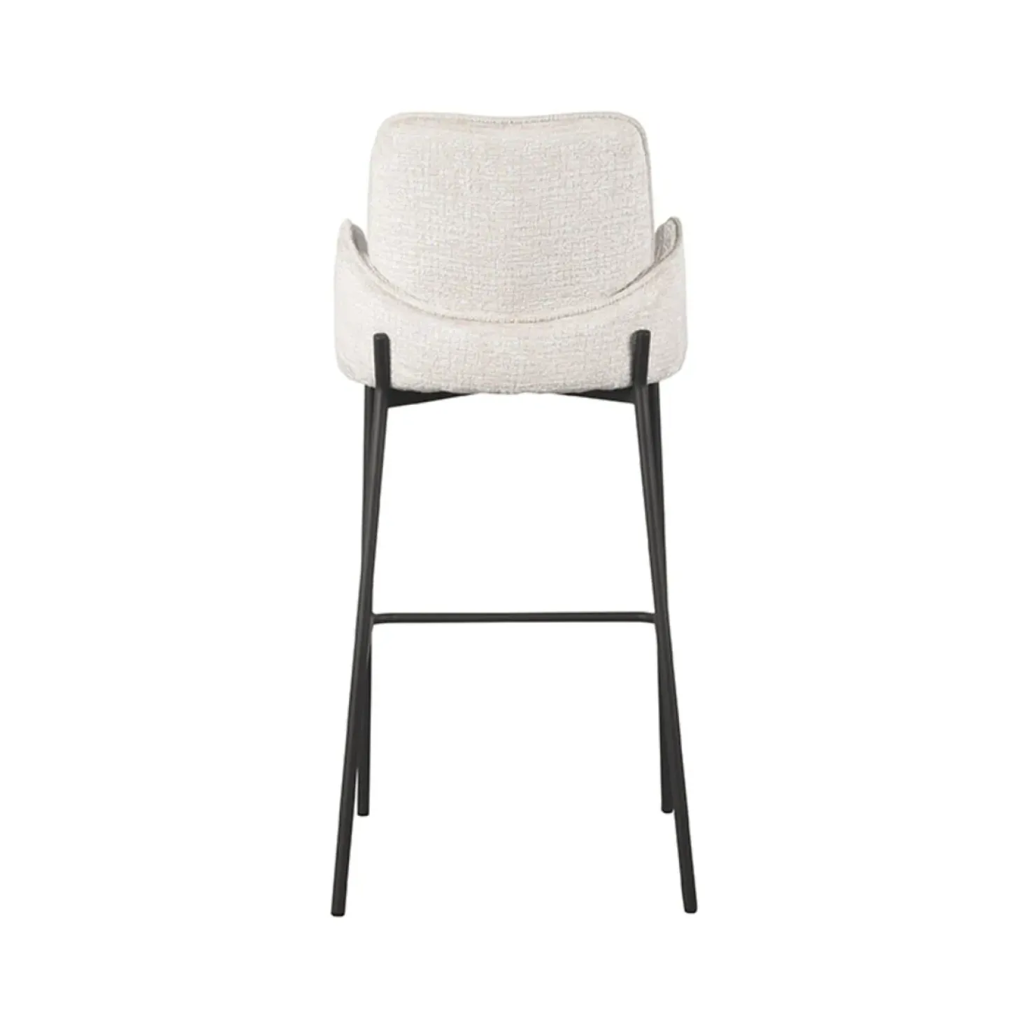 Barkruk Joni Beige Fluweel Zithoogte 78cm