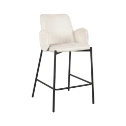 Barkruk Joni Crème Fluweel 51cm
