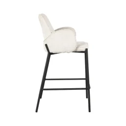 Barkruk Joni Crème Fluweel 51cm