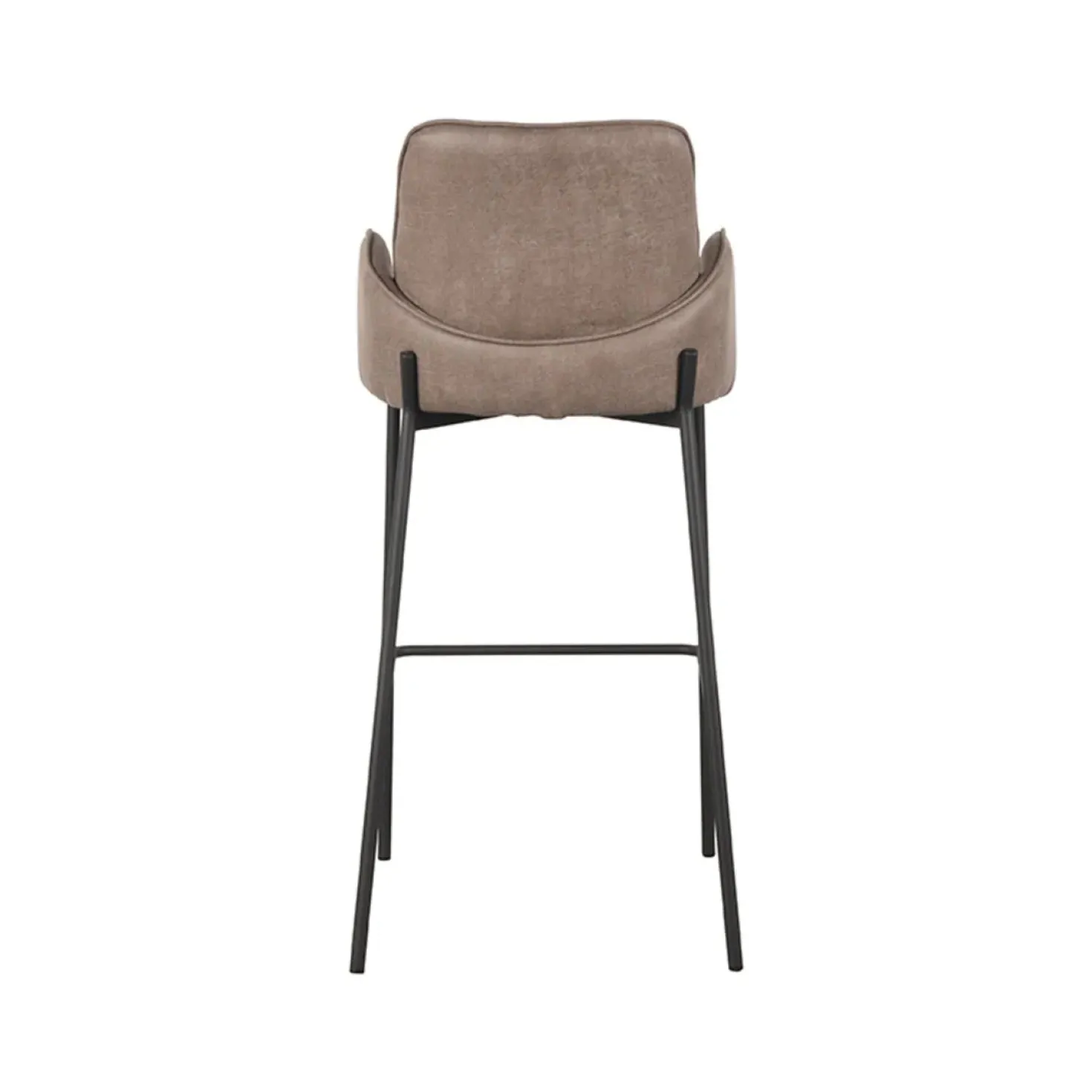 Barkruk Joni Taupe Micro Suede Zithoogte 78cm