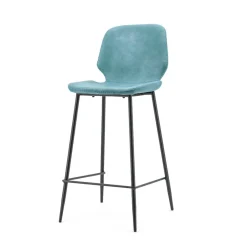 Barkruk Seashell laag blue