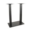 Bartafel Tafelpoot Dubbel Zwart Metaal Dubbel 92cm