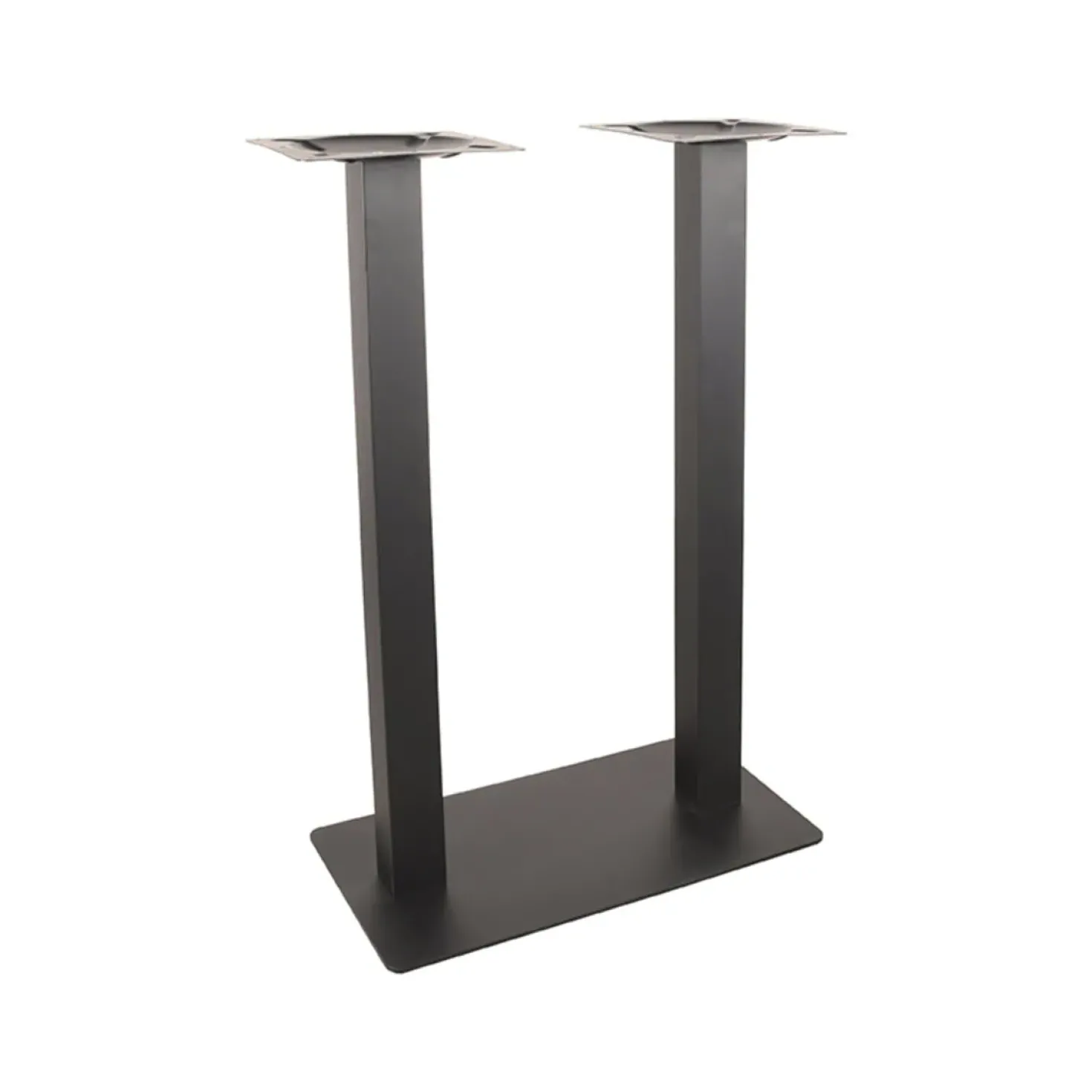 Bartafel Tafelpoot Dubbel Zwart Metaal Dubbel 108cm