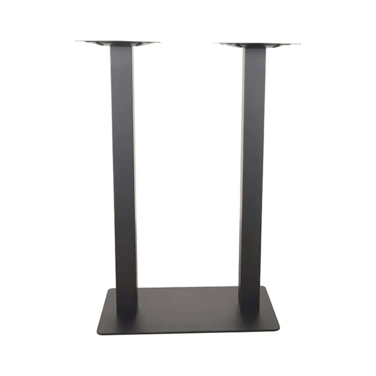 Bartafel Tafelpoot Dubbel Zwart Metaal Dubbel 108cm