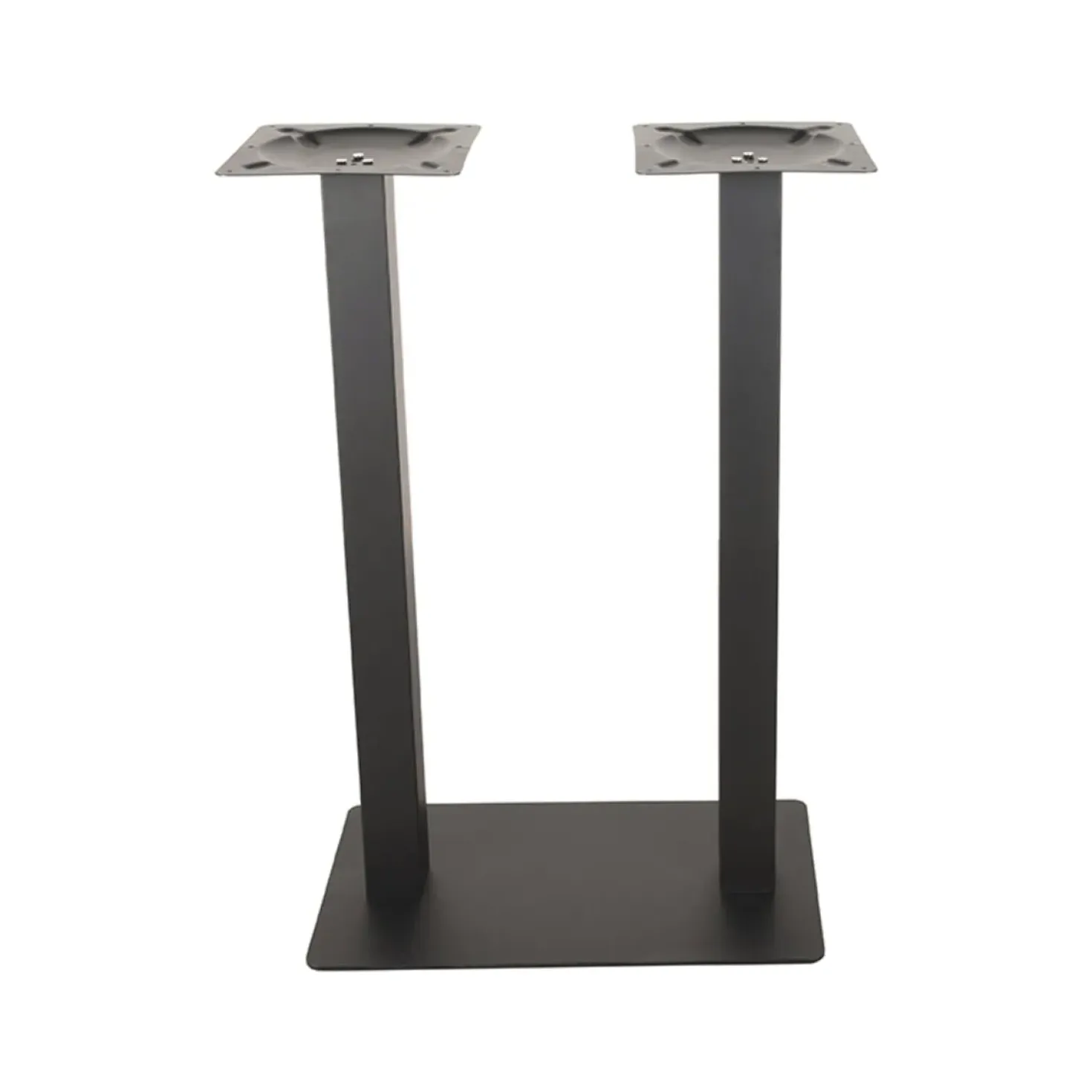 Bartafel Tafelpoot Dubbel Zwart Metaal Dubbel 108cm